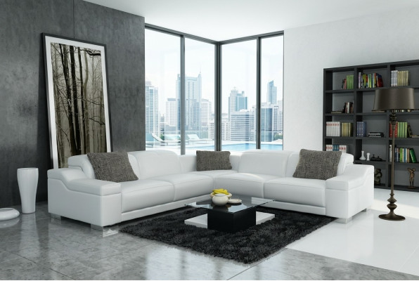 Żywy krajobraz Podkładka Narożnik Narożnik Sofa z USB Ustawić Landscape Skóra 2711D