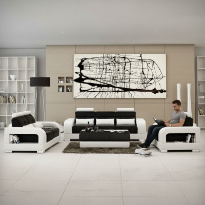 Designerski Ustawić Zestaw sofowy z USB,Podkładkę Sofa Tapicerowaną Zestaw Nowy H2209