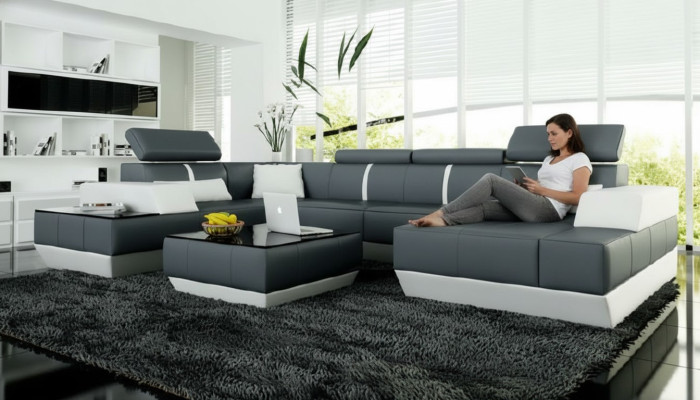 Sofa skórzana + USB,Żywy krajobraz sofa Narożnikowa kanapa kanapa narożna skórzana kanapa plakat Narożnik NOWOŚĆ