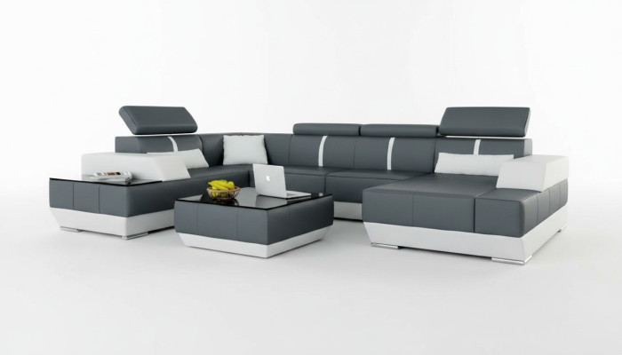 Sofa skórzana + USB,Żywy krajobraz sofa Narożnikowa kanapa kanapa narożna skórzana kanapa plakat Narożnik NOWOŚĆ