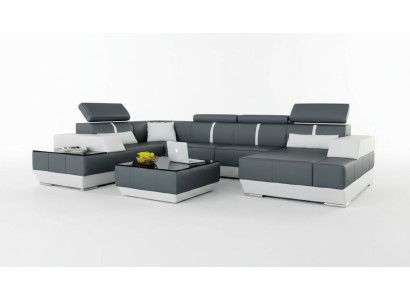 Sofa skórzana + USB,Żywy krajobraz sofa Narożnikowa kanapa kanapa narożna skórzana kanapa plakat Narożnik NOWOŚĆ
