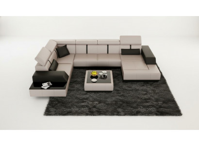 Sofa skórzana + USB Żywy krajobraz Sofa Narożnik kanapa Narożnik Skórzana kanapa Plakat Narożnik Kanapa Nowość