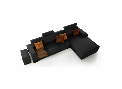 Ekskluzywna Skóra -Narożnikowa kanapa Stylowy design dla ponadczasowej elegancji