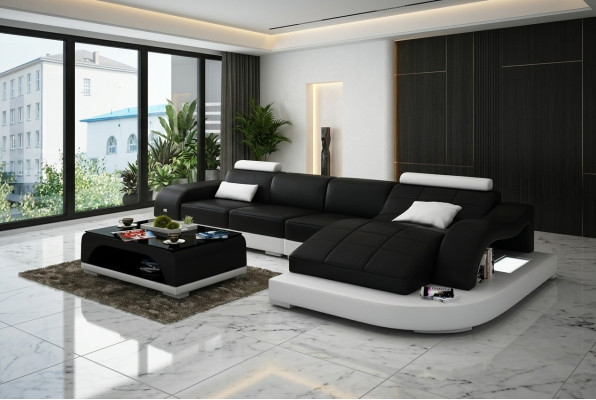 Żywy krajobraz Narożnikowa kanapa Sofa z USB Sofa skórzana Sofa designerska Siedziba Podkładka New 3375