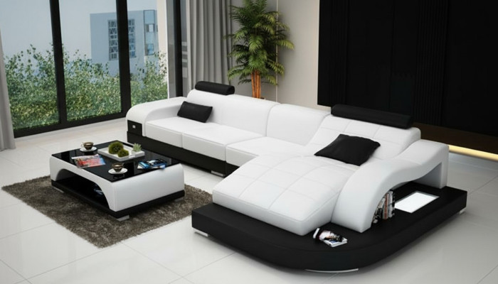 Można go używać do podłączenia do USB Podkładki Zestaw narożny Żywy krajobraz Narożna kanapa designerska sofa PHM3375