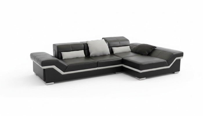 Sofa skórzana Narożnikowa kanapa z USB Sofa Ustawić Kanapa Żywy krajobraz Podkładka Sofa Nowość