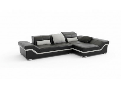 Sofa skórzana Narożnikowa kanapa z USB Sofa Ustawić Kanapa Żywy krajobraz Podkładka Sofa Nowość