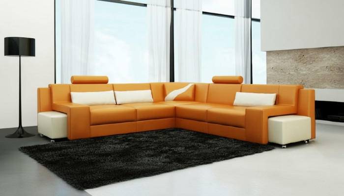Żywy krajobraz Podkładka Narożnik Narożnik Sofa z USB Ustawić Landscape Skóra V015B Nowość