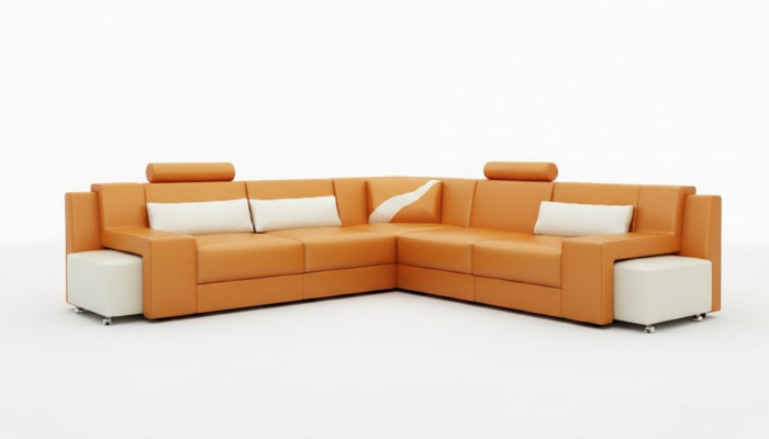 Żywy krajobraz Podkładka Narożnik Narożnik Sofa z USB Ustawić Landscape Skóra V015B Nowość