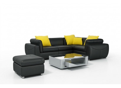 Skórzana sofa z USB Żywy krajobraz Narożnikowa kanapa Narożnik Ustaw Design Nowoczesna Sofa F3014C