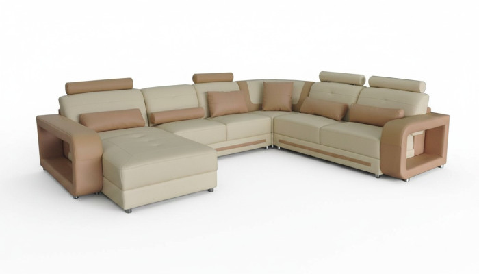 Narożnik Sofa + Podkładka USB Narożnik Living Pokój Projektant Krajobrazu Kanapy Włókienniczy A1135