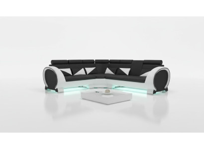 Narożnikowa kanapa z USB skórzana sofa skórzana sofa narożna designerska sofa Skóra Couch "VIGO”