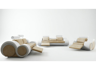 PROJEKTANT SOFA+USB Zestaw sofowy 3/2/1 miejsce do siedzenia Relaks ZESTAW TAPICEROWANIA KANAPY Włókienniczy