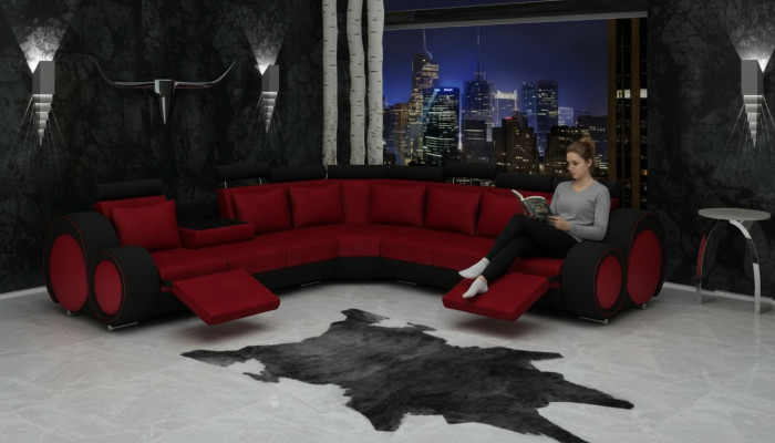 Włókienniczy Sofa USB Designer Sofy Sofy Zestaw narożny Narożnik Podkładka Żywy krajobraz
