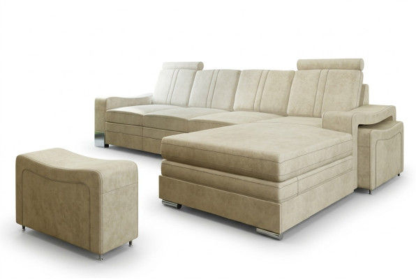 Kanapa tekstylna z USB Sofa materiałowa kanapa Narożnikowa kanapa Sofa Podkładka Ustawić Narożnik Nowość