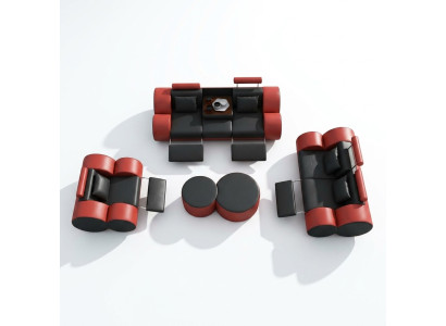 Skóra Sofa 3+2+1 miejsce do siedzenia z USB Relaks Couch Zestaw sofowy Zestaw tapicerski MADRID