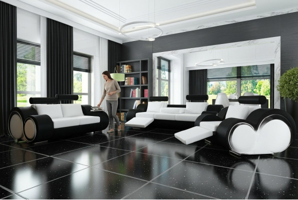 Zestaw sofowy + USB Podkładka 3+2+1 Sofa Ustaw Designer Lounge Relaks Zestaw podkładek