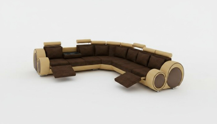 Włókienniczy SOFA +USB, SOFA PROJEKTANTOWA Narożnikowa kanapa Żywy krajobraz Narożnik NOWOŚĆ Ustawić Skóra