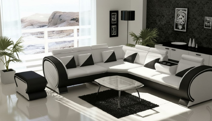Projektant Narożnikowa kanapa +USB Sofa Podkładka Ustaw Sofy Lounge Sofy Kanapy Żywy krajobraz