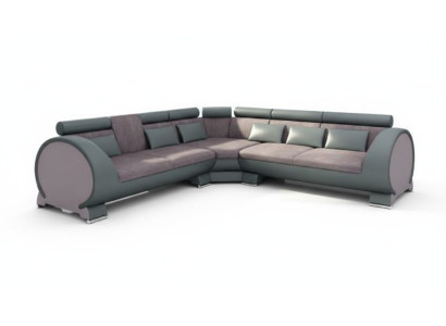 Narożnikowa kanapa VIGO „LT01” Narożnik + USB, sofa Zestaw narożny skórzana sofa Skóra Włókienniczy Materiał