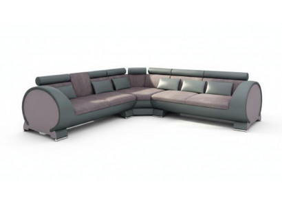 Narożnikowa kanapa VIGO „LT01” Narożnik + USB, sofa Zestaw narożny skórzana sofa Skóra Włókienniczy Materiał