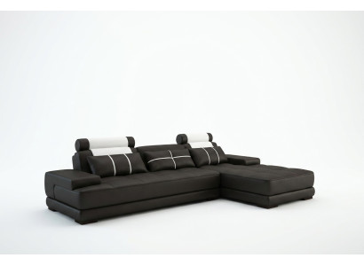 Sofa skórzana Narożnikowa kanapa Sofa + Podkładka USB Narożnik Designerskie Sofy Kanapy Nowy Paryż Biały