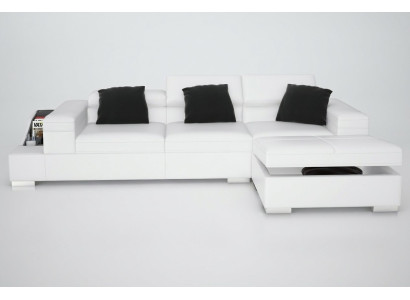 Skórzana sofa sofa z USB Żywy krajobraz Narożnikowa kanapa Narożnik Ustawić Design Modern K5006D