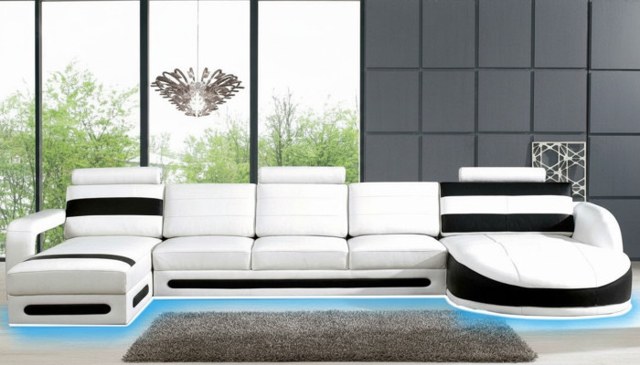 Żywy krajobraz Sofa narożna Podkładka Ustawić Narożnik Narożnik Sofy XXL Narożnikowa kanapa z USB