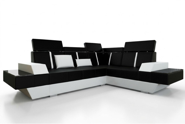 Skórzana sofa USB Żywy krajobraz Podkładka sofa Narożnikowa kanapa narożnik kanapa