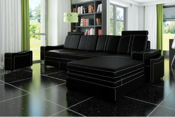 SKÓRZANA SOFA USB SKÓRZANA SOFA NAROŻNA Żywy krajobraz Narożnikowa kanapa Ustawić SOFA Wykonanie na miarę