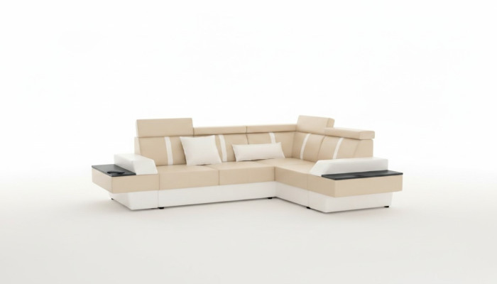 Projektant Żywy krajobrazu Narożnik Nowa Kanapa Sofa Podkładka Sofa Skórzana + USB, Ustawić