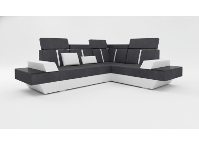Design Narożnikowa kanapa + USB Żywy krajobraz Sofa Narożnikowa kanapa Materiał Skóra Wykonane na miarę Nowy