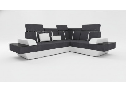 Design Narożnikowa kanapa + USB Żywy krajobraz Sofa Narożnikowa kanapa Materiał Skóra Wykonane na miarę Nowy