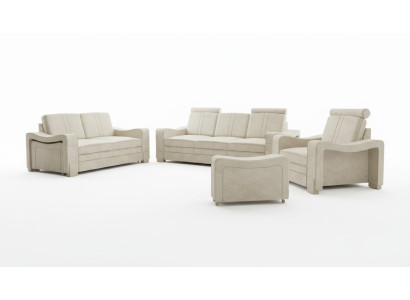 Zestaw sofowy włókienniczy Podkładka Sofa z USB Ustawić sofę materiałową 3+2+1 Żywy krajobraz