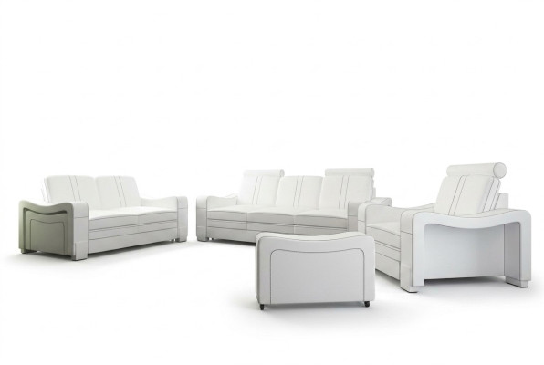 SOFA SKÓRZANA 3+2+1 SOFA +USB Ustawić ZESTAW TAPICEROWANY DESIGN SOFA Zestaw sofowy NOWOŚĆ