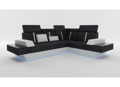 Design Żywy krajobraz Sofa Narożnikowa kanapa USB Materiał Włókienniczy Skóra Wykonane na miarę Narożnikowa kanapa