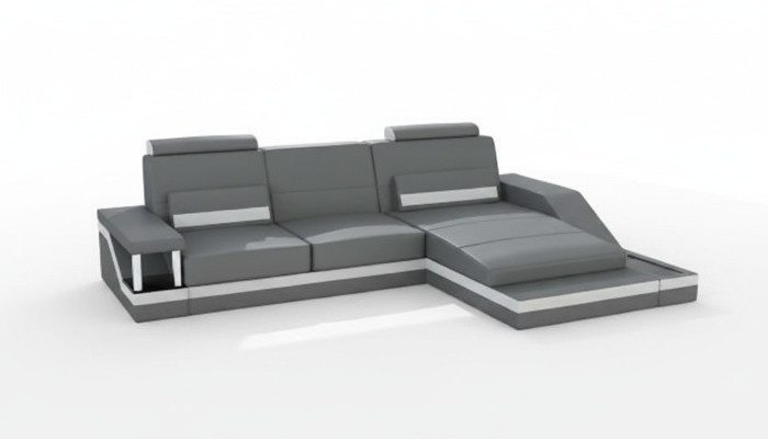 Narożnikowa kanapa Ustawić Skóra Włókienniczy Materiał Żywy krajobraz Sofa USB Nowa, wykonana na miarę