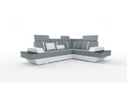 Design skórzana sofa USB Żywy krajobraz Podkładka sofa Narożnikowa kanapa narożnik Wykonane na wymiar