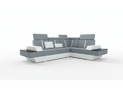 Design skórzana sofa USB Żywy krajobraz Podkładka sofa Narożnikowa kanapa narożnik Wykonane na wymiar