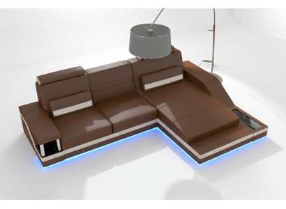 Narożnik kanapa Żywy krajobraz Sofa +USB Narożnik Ustaw Skóra Włókienniczy Materiał Wykonany na wymiar