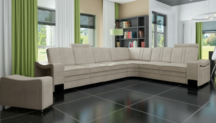 Kanapa materiałowa Włókienniczy Podkładka narożnikowa sofa z USB Narożnikowa kanapa Żywy krajobraz sofa materiałowa