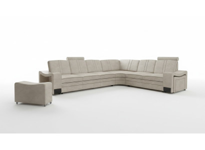 Kanapa materiałowa Włókienniczy Podkładka narożnikowa sofa z USB Narożnikowa kanapa Żywy krajobraz sofa materiałowa