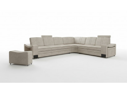 Kanapa materiałowa Włókienniczy Podkładka narożnikowa sofa z USB Narożnikowa kanapa Żywy krajobraz sofa materiałowa