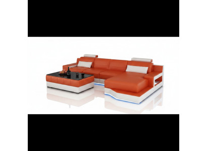 Skórzana sofa sofa USB funkcja łóżka New Echsofa New Wykonane na miarę