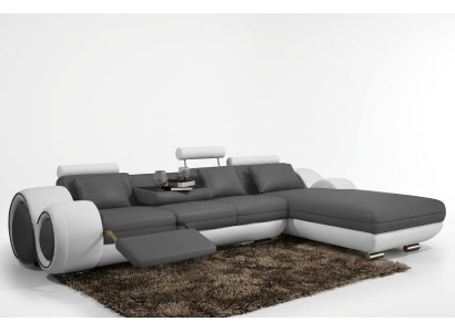 Narożnikowa kanapa USB Żywy krajobraz Kanapa Sofa skórzana Sofa Ustawiona wykonana na wymiar