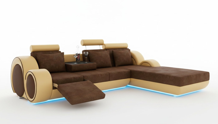 SOFA TEKSTYLNA Ustaw NAROŻNIK USB Wykonane na miarę Żywy krajobrazu ZESTAW KANAPY