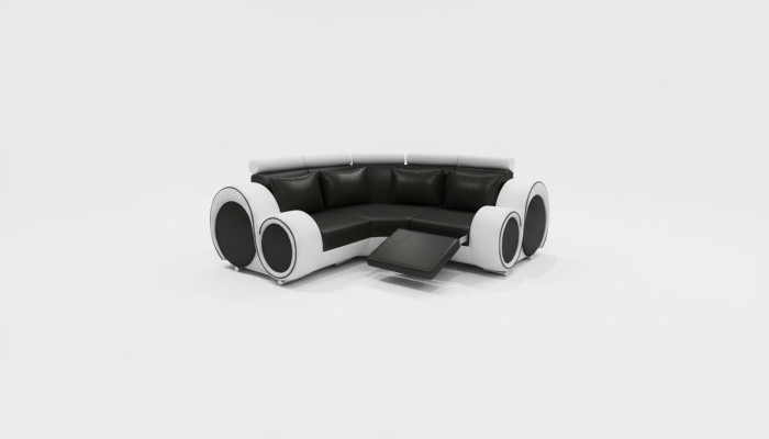 Sofa skórzana Żywy krajobraz Couch Design Narożnikowa kanapa Berlin Sofa USB na wymiar