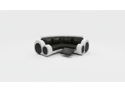 Sofa skórzana Żywy krajobraz Couch Design Narożnikowa kanapa Berlin Sofa USB na wymiar