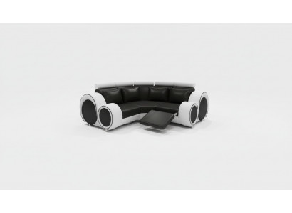 Sofa skórzana Żywy krajobraz Couch Design Narożnikowa kanapa Berlin Sofa USB na wymiar