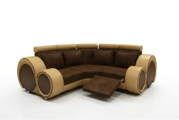 SOFA TKANINOWA Żywy krajobraz SOFA Funkcja relaksu COUCH Narożnikowa kanapa wykonana na miarę USB